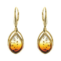 Baltic Amber Silver Earrings