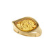 Cognac Baltic Amber Silver Ring (dagen)