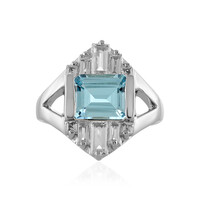 Sky Blue Topaz Silver Ring