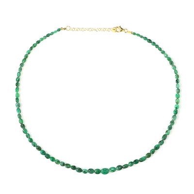 Zambian Emerald Silver Necklace