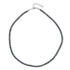 Mystic Hematite Silver Necklace