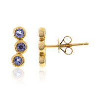 14K AAA Tanzanite Gold Earrings (CIRARI)