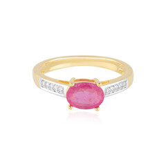 Madagascar Pink Sapphire Silver Ring