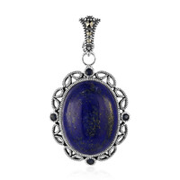 Lapis Lazuli Silver Pendant (Annette classic)