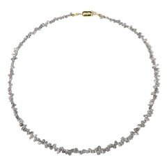 Silver Diamond Silver Necklace(Adela Silber)