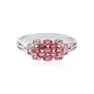 Brazilian Pink Tourmaline Silver Ring