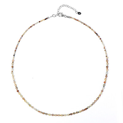 Canary Zircon Silver Necklace