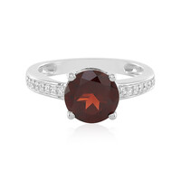 Mozambique Garnet Silver Ring