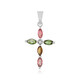 Fancy Tourmaline Silver Pendant