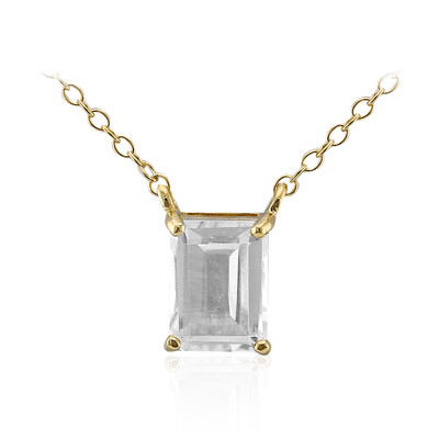 White Topaz Silver Necklace