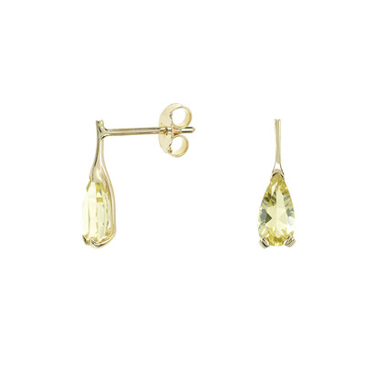 9K Lemon Citrine Gold Earrings (dagen)