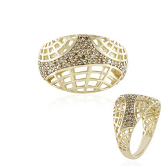 9K I2 Champagne Diamond Gold Ring (Ornaments by de Melo)