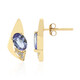 9K Unheated Tanzanite Gold Earrings