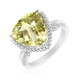 Ouro Verde Quartz Silver Ring