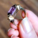 14K Zambian Amethyst Gold Ring (SUHANA)