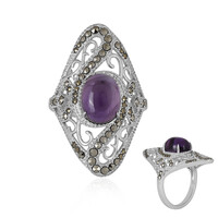 Zambian Amethyst Silver Ring