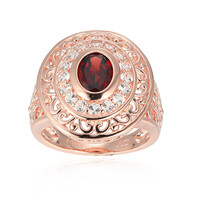 Mozambique Garnet Silver Ring