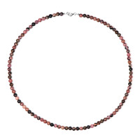 Rhodonite Silver Necklace