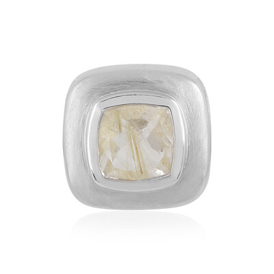 Rutile Quartz Silver Pendant (MONOSONO COLLECTION)