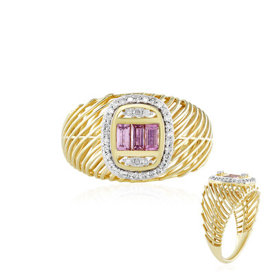 9K Pink Sapphire Gold Ring (Ornaments by de Melo)