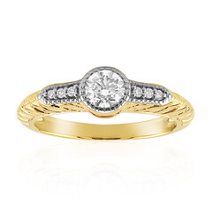 14K SI1 (G) Diamond Gold Ring