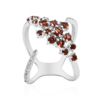 Mozambique Garnet Silver Ring