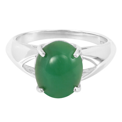 Imperial Chrysoprase Silver Ring