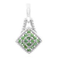 Tsavorite Silver Pendant