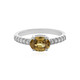 Yellow Zircon Silver Ring