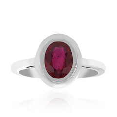 Bemainty Ruby Silver Ring