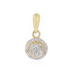 I2 (I) Diamond Silver Pendant