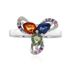 Fancy Sapphire Silver Ring