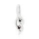 I3 Red Diamond Silver Pendant