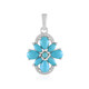 Sleeping Beauty Turquoise Silver Pendant