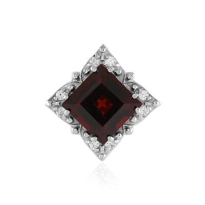 Mozambique Garnet Silver Pendant