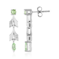 Tanzanian Tsavorite Silver Earrings