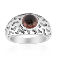 Mozambique Garnet Silver Ring (Remy Rotenier)