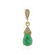 9K Ethiopian Emerald Gold Pendant