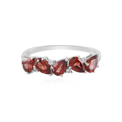 Mozambique Garnet Silver Ring