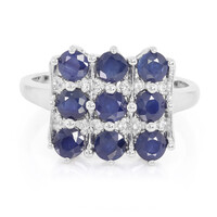 Blue Sapphire Silver Ring