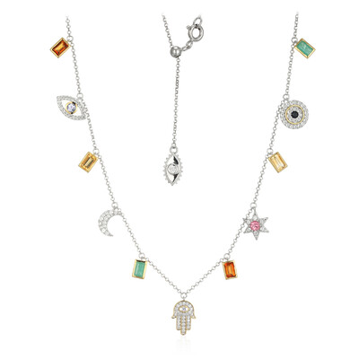 Citrine Silver Necklace (M de Luca)