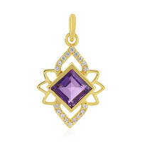 Amethyst Silver Pendant