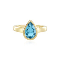 Swiss Blue Topaz Silver Ring