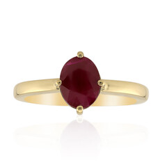 9K Burmese Ruby Gold Ring