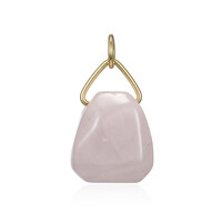 Rose Quartz Silver Pendant