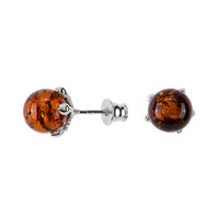 Baltic Amber Silver Earrings