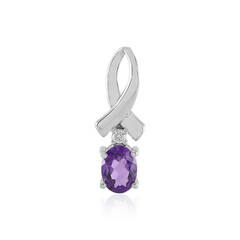 Siberian Amethyst Silver Pendant