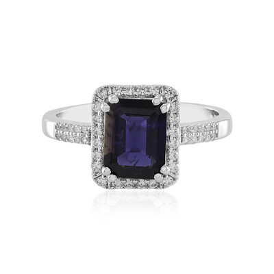 Iolite Silver Ring