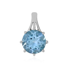 Sky Blue Topaz Silver Pendant