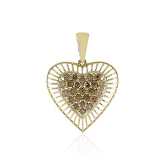 9K I2 Champagne Diamond Gold Pendant (Ornaments by de Melo)